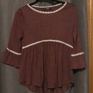 SHEIN maroon top